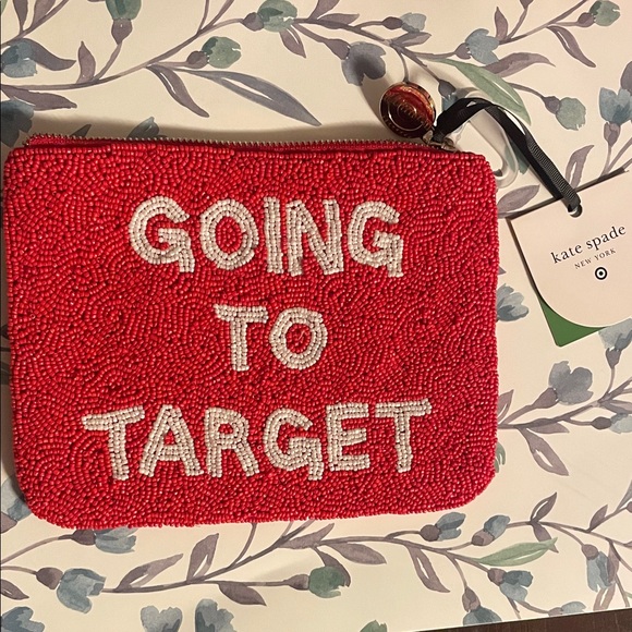 Limited Edition Kate Spade x Target beaded zipper pouch - Picture 1 of 4